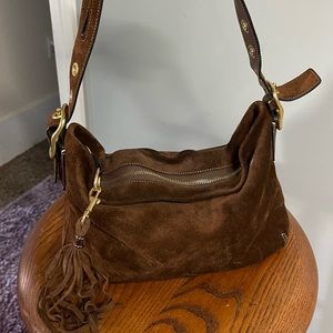 Coach Brown Suede Handbag